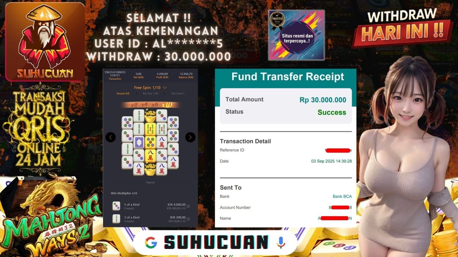 SUHUCUAN JACKPOT SLOT MAHJONG WAYS 2